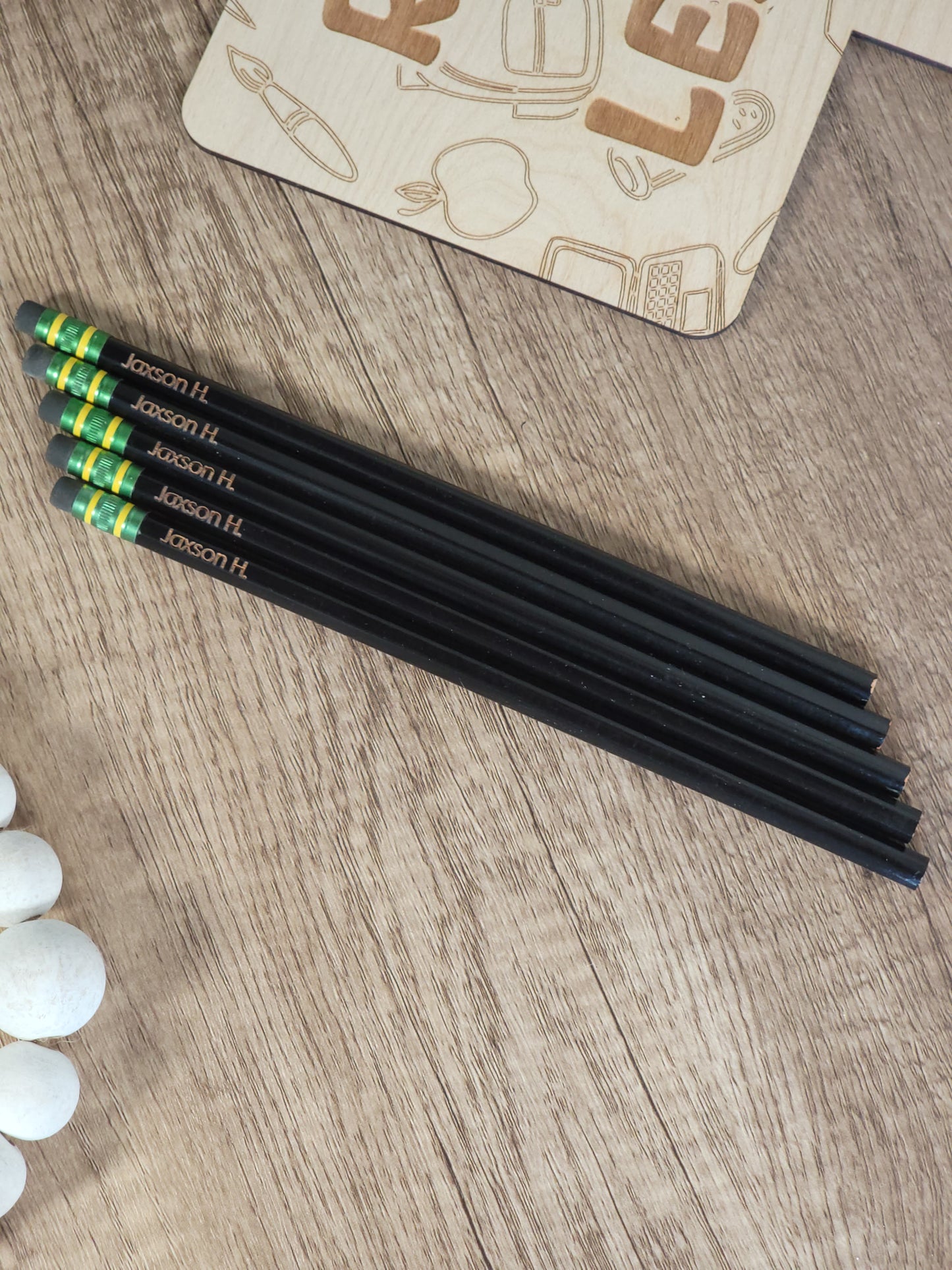 Engraved Pencils- Black