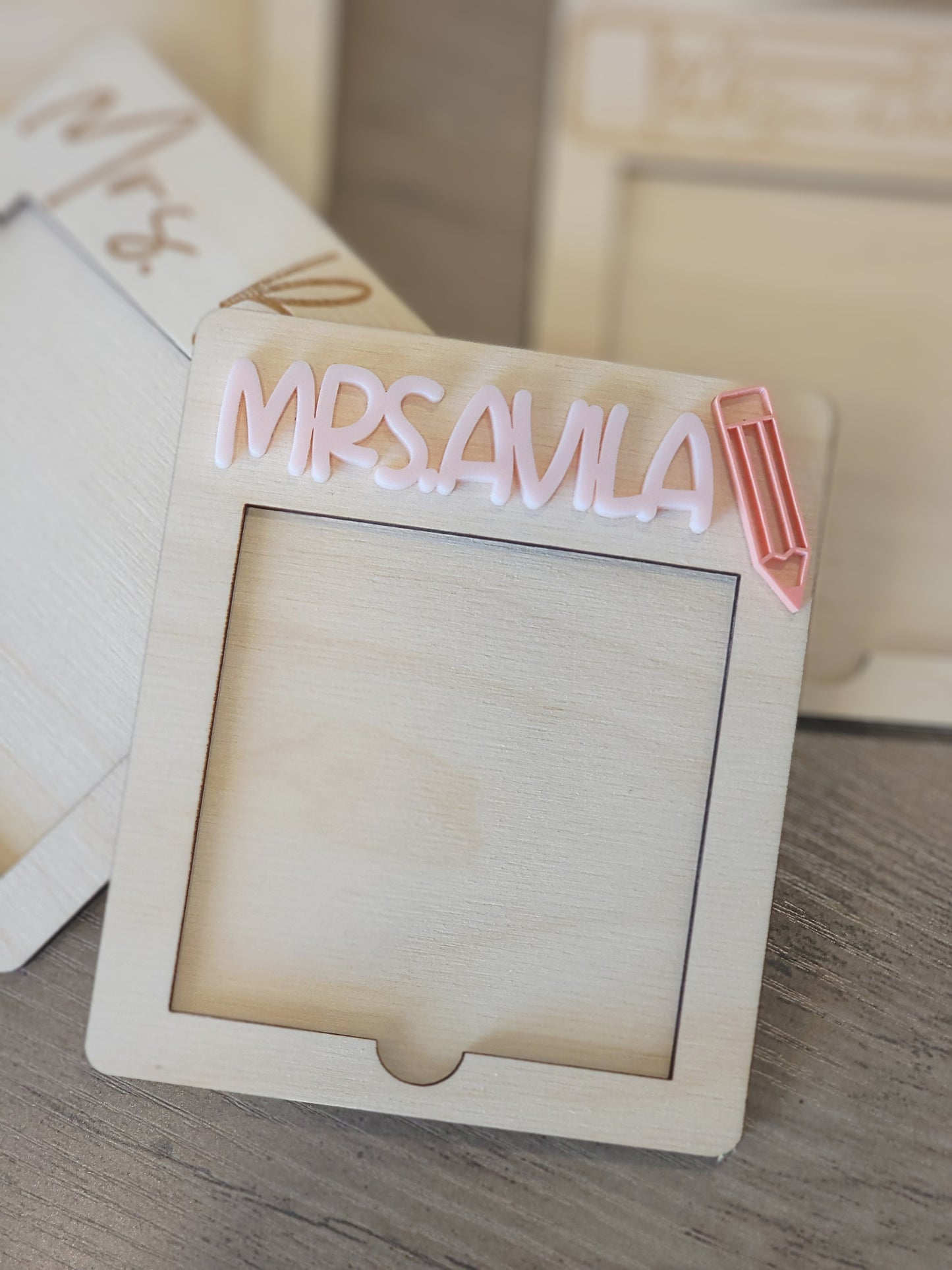 Personalized Sticky Note Holder