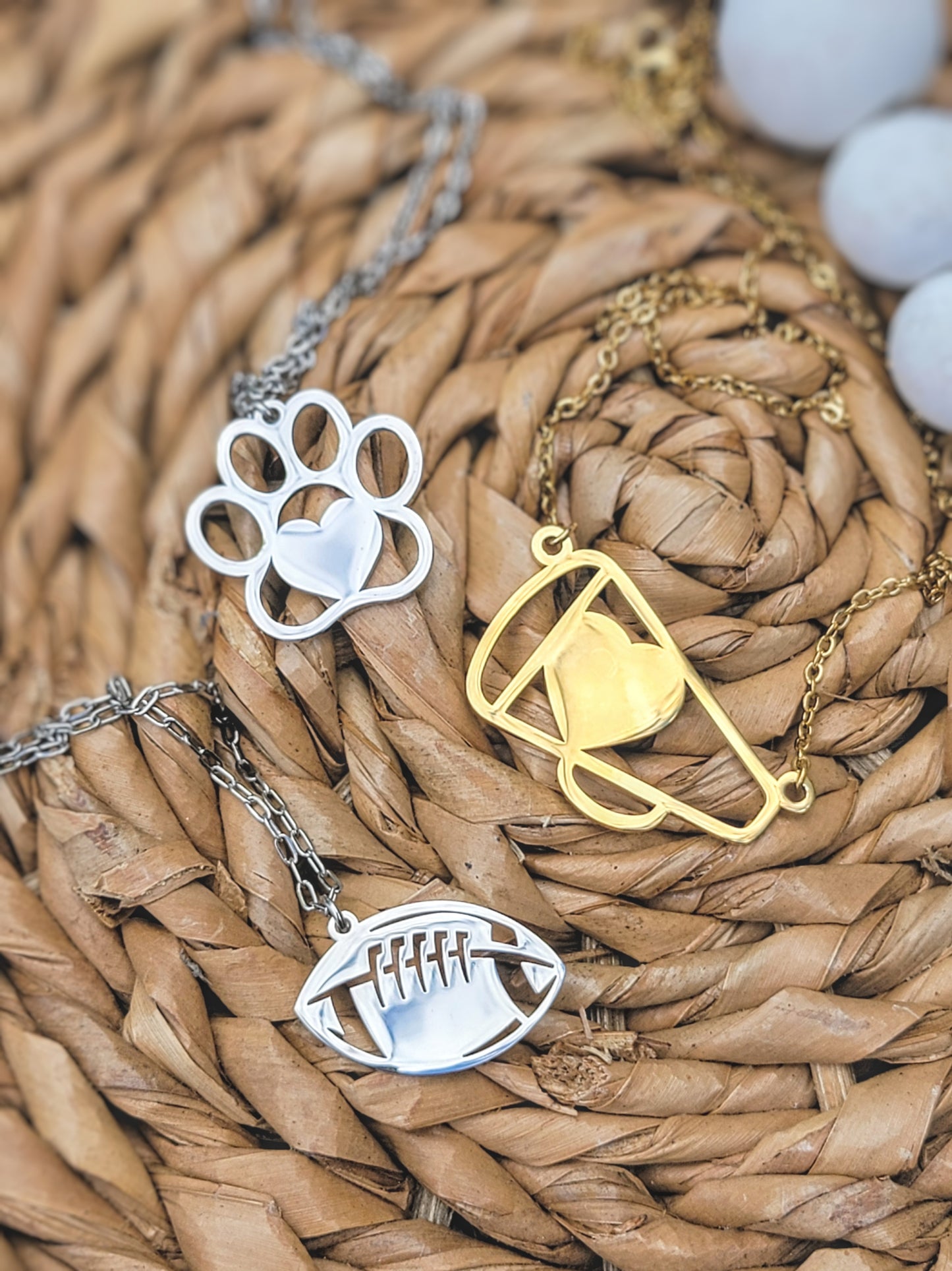Personalized Football Necklace