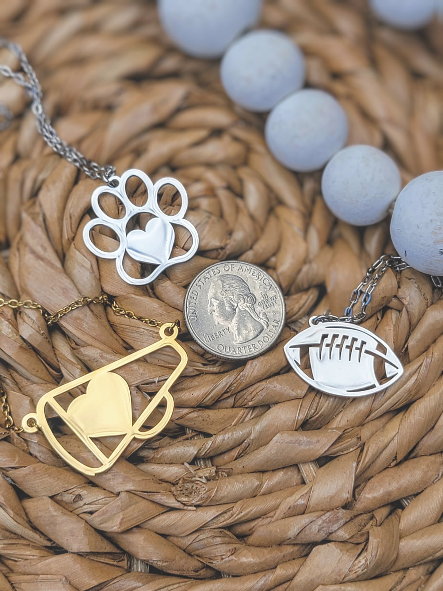 Personalized Paw Heart Necklace