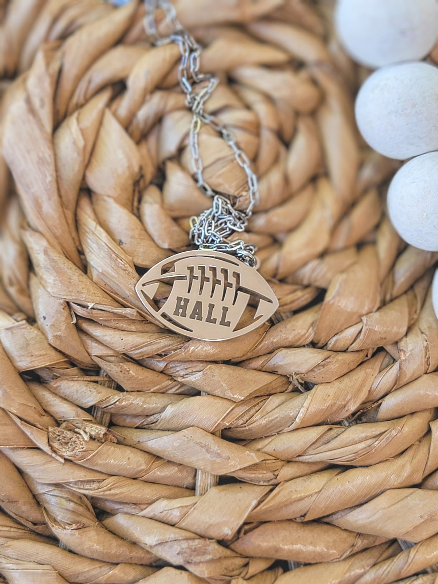 Personalized Football Necklace
