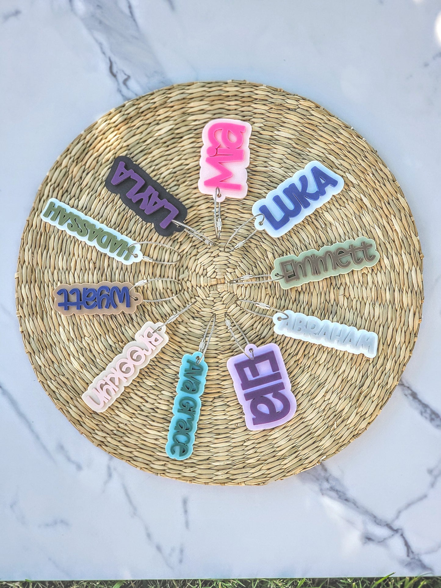 Acrylic Bag Tags