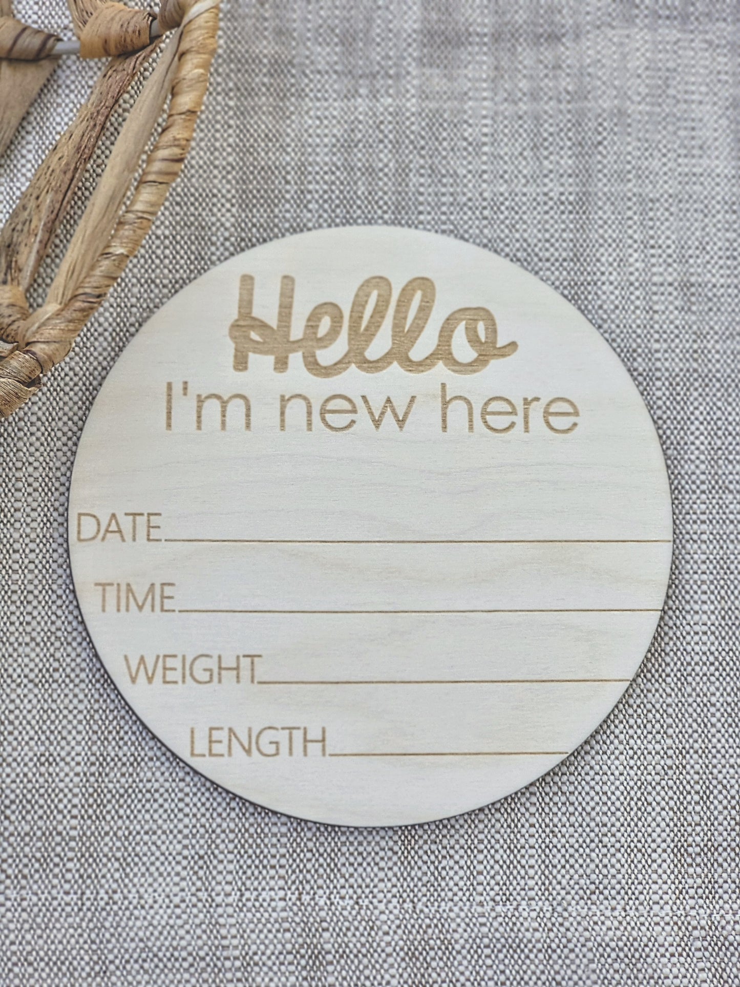 Newborn Photo Props | Engraved