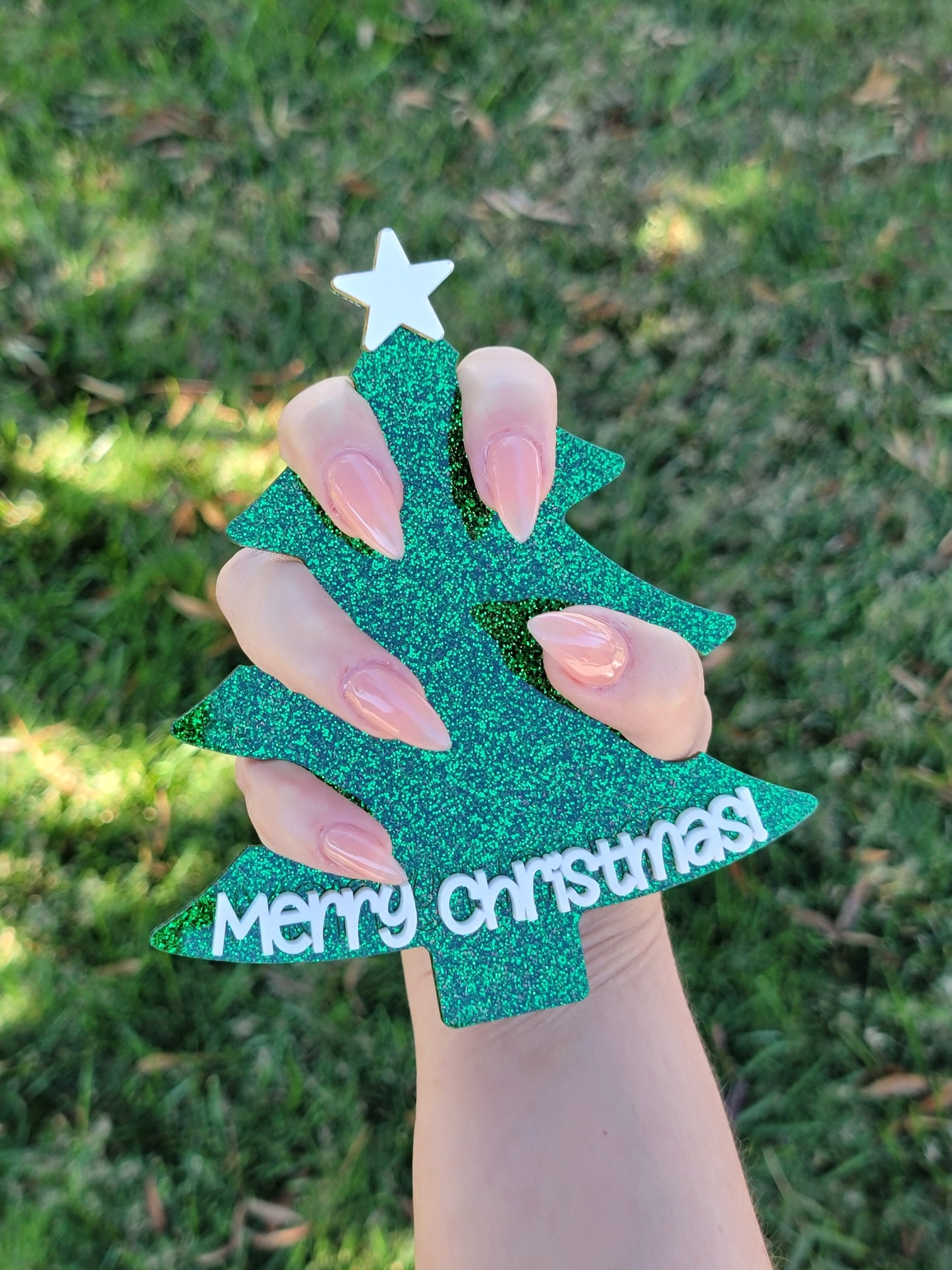 Christmas Tree Nailfie Prop