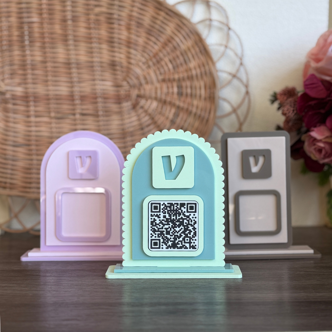 Single QR Venmo Code Acrylic Sign