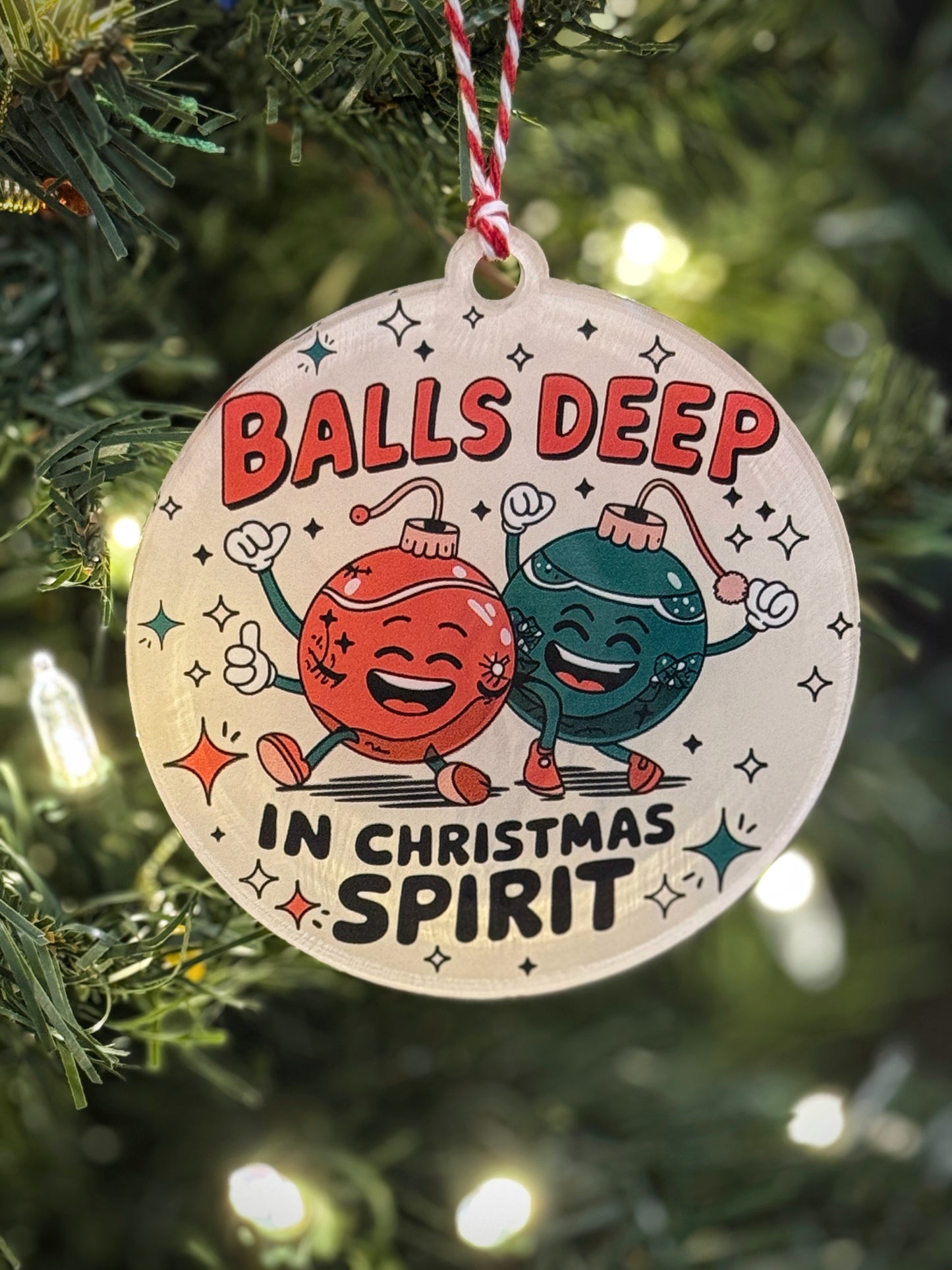 Balls Deep ornament — alternate view