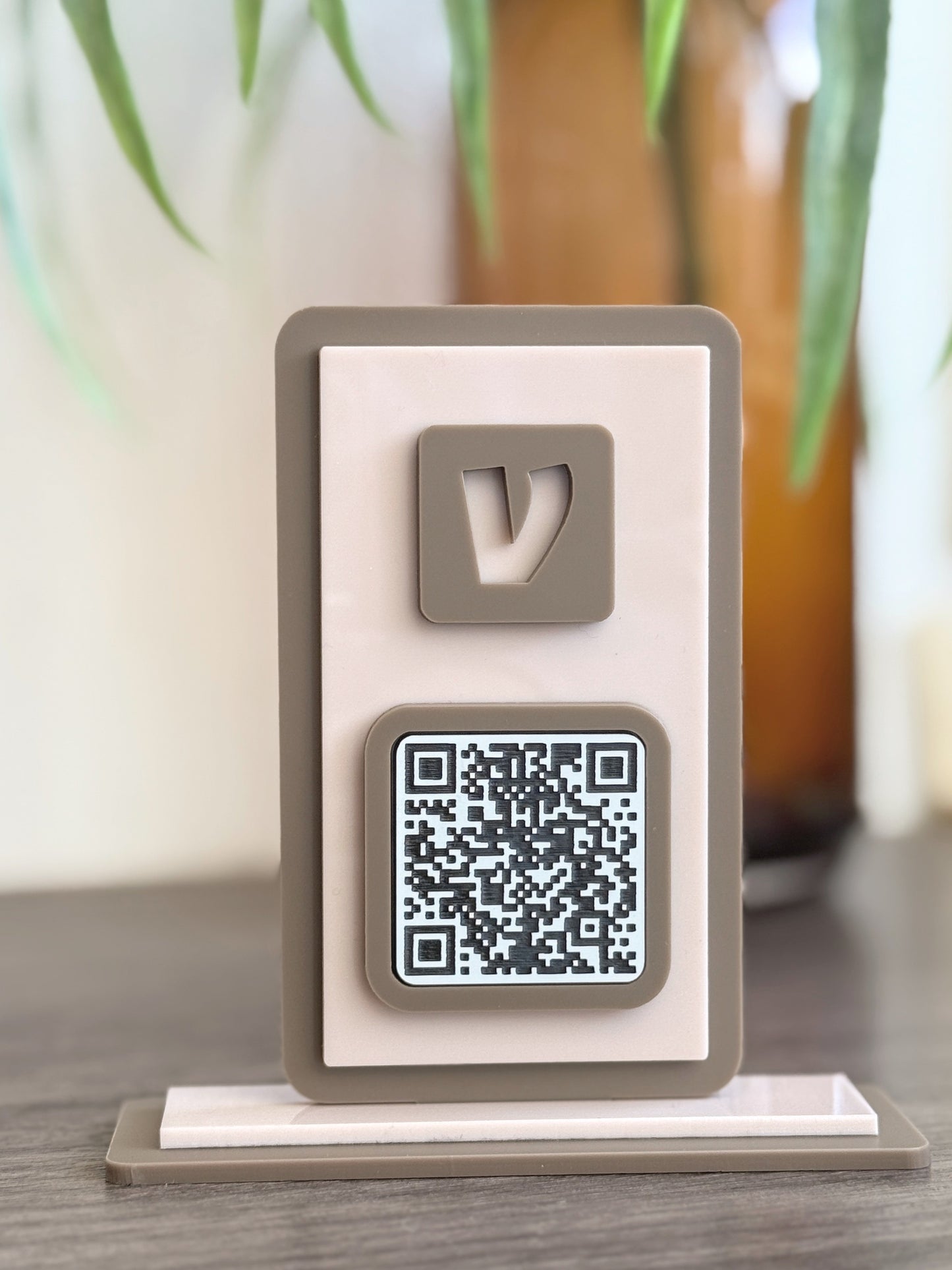 Single QR Venmo Code Acrylic Sign