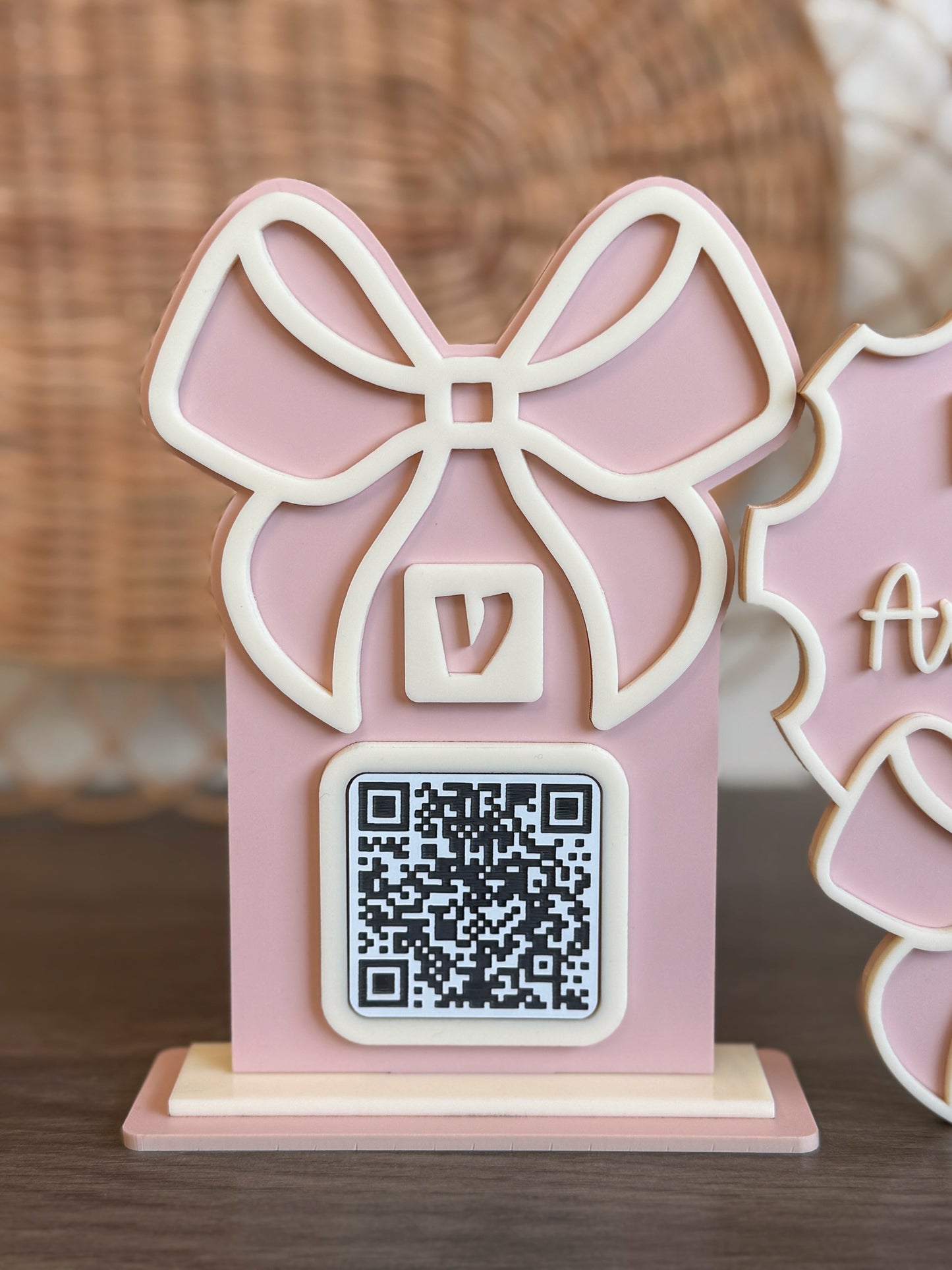 Single Venmo QR Code sign | Coquette