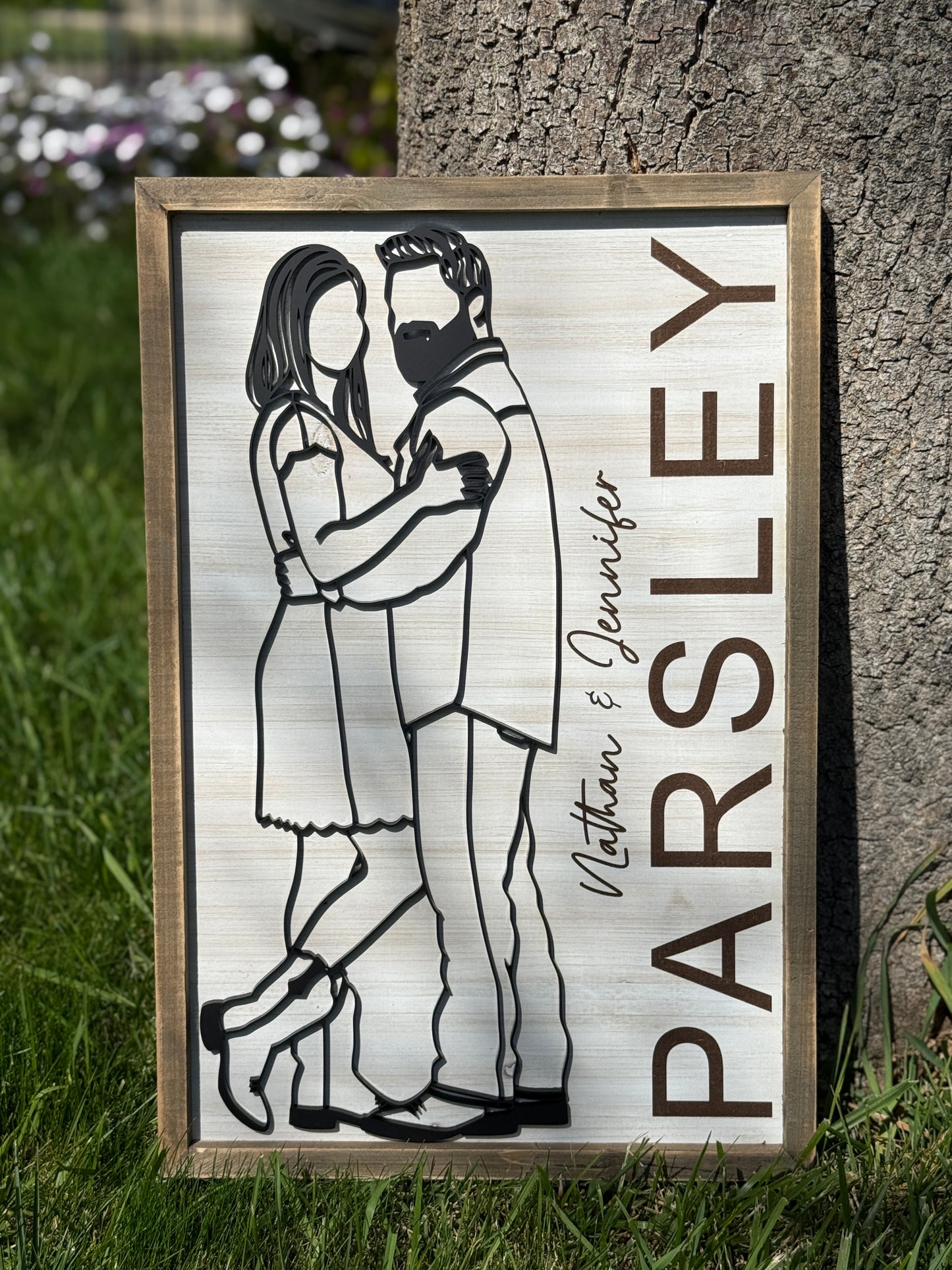 Line Art Couple's Photo