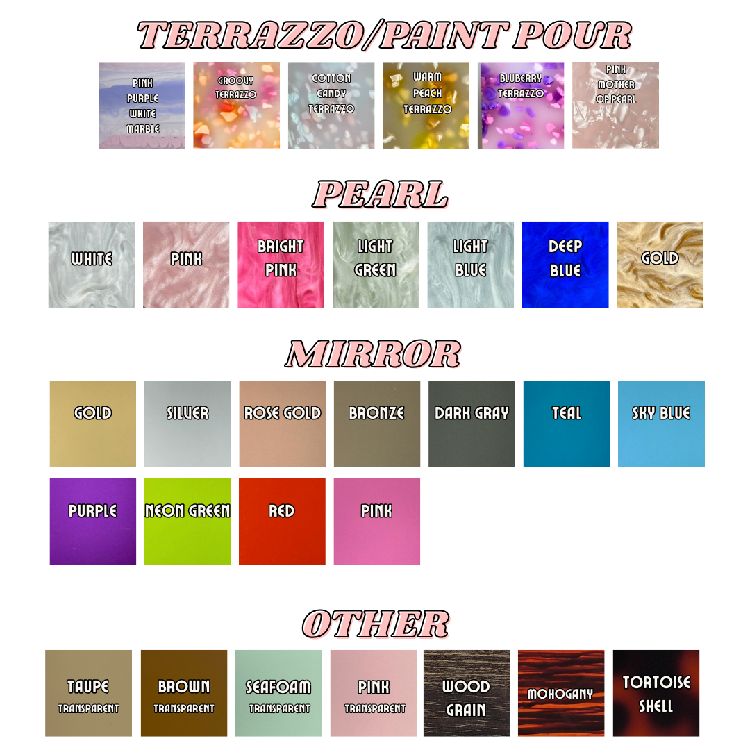 Nail shapes sign — sizing reference