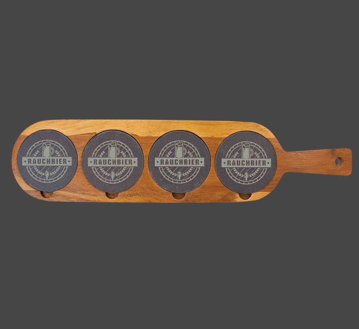 Laser Engraved Acacia Flight Board | Custom Branded Corporate Gift