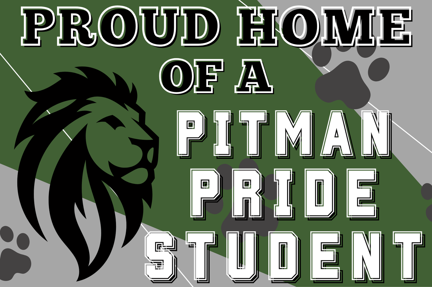 School Spirit Yard Sign