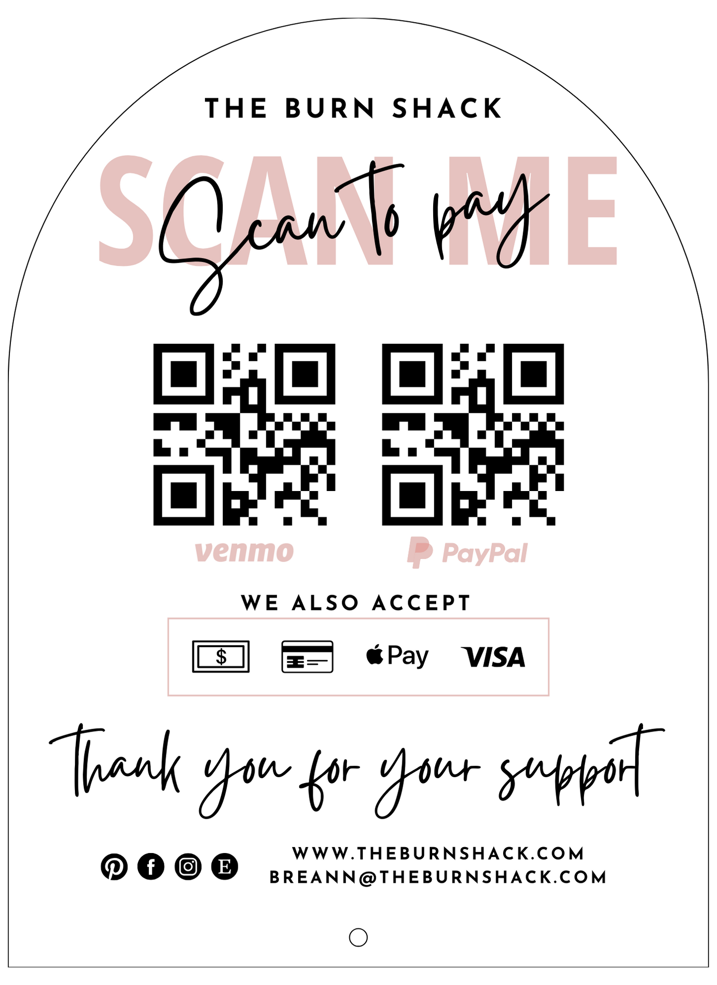 UV Printed QR Sign