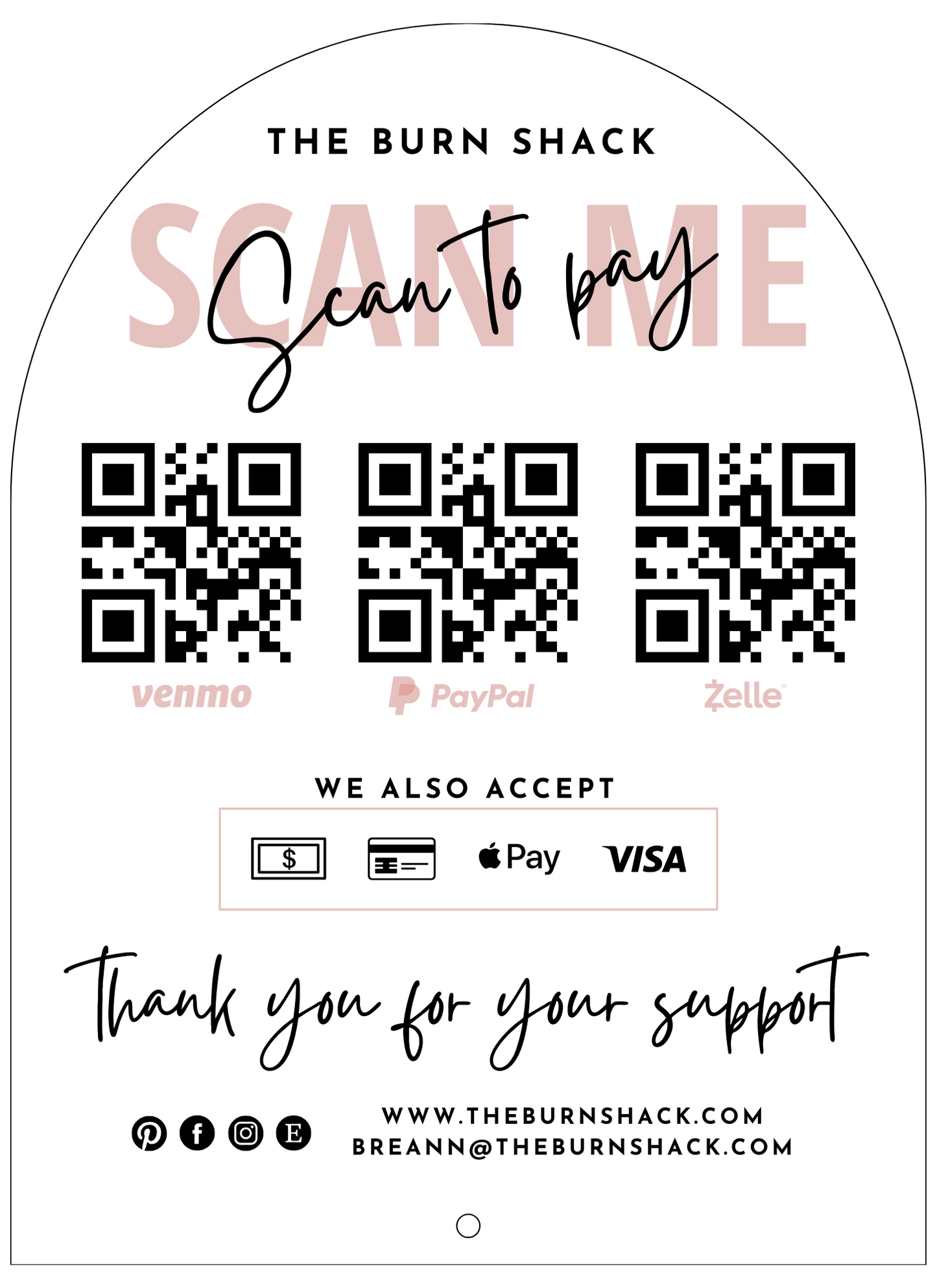 UV Printed QR Sign