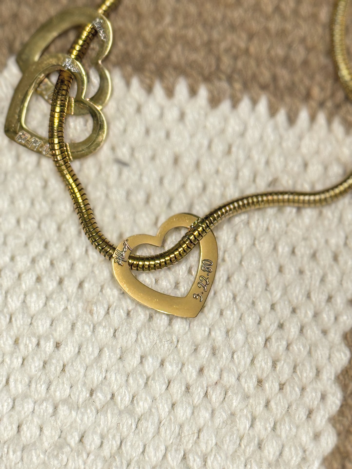 Open Heart Charm Bracelet