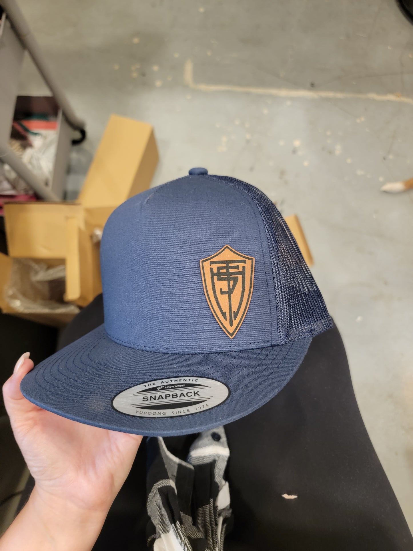 Custom Leather Patch Hats- click for more info