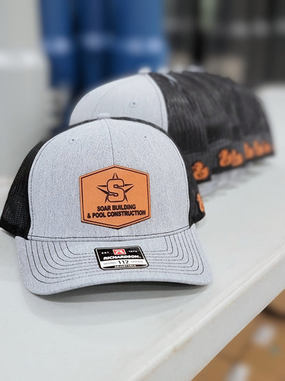 Custom Leather Patch Hats- click for more info