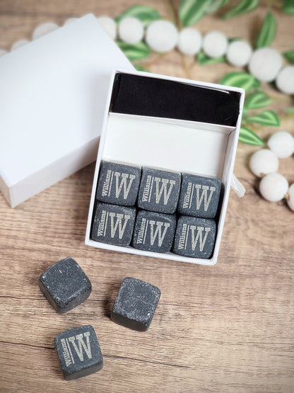 Laser Engraved Whiskey Stones Set | Custom Branded Corporate Gift