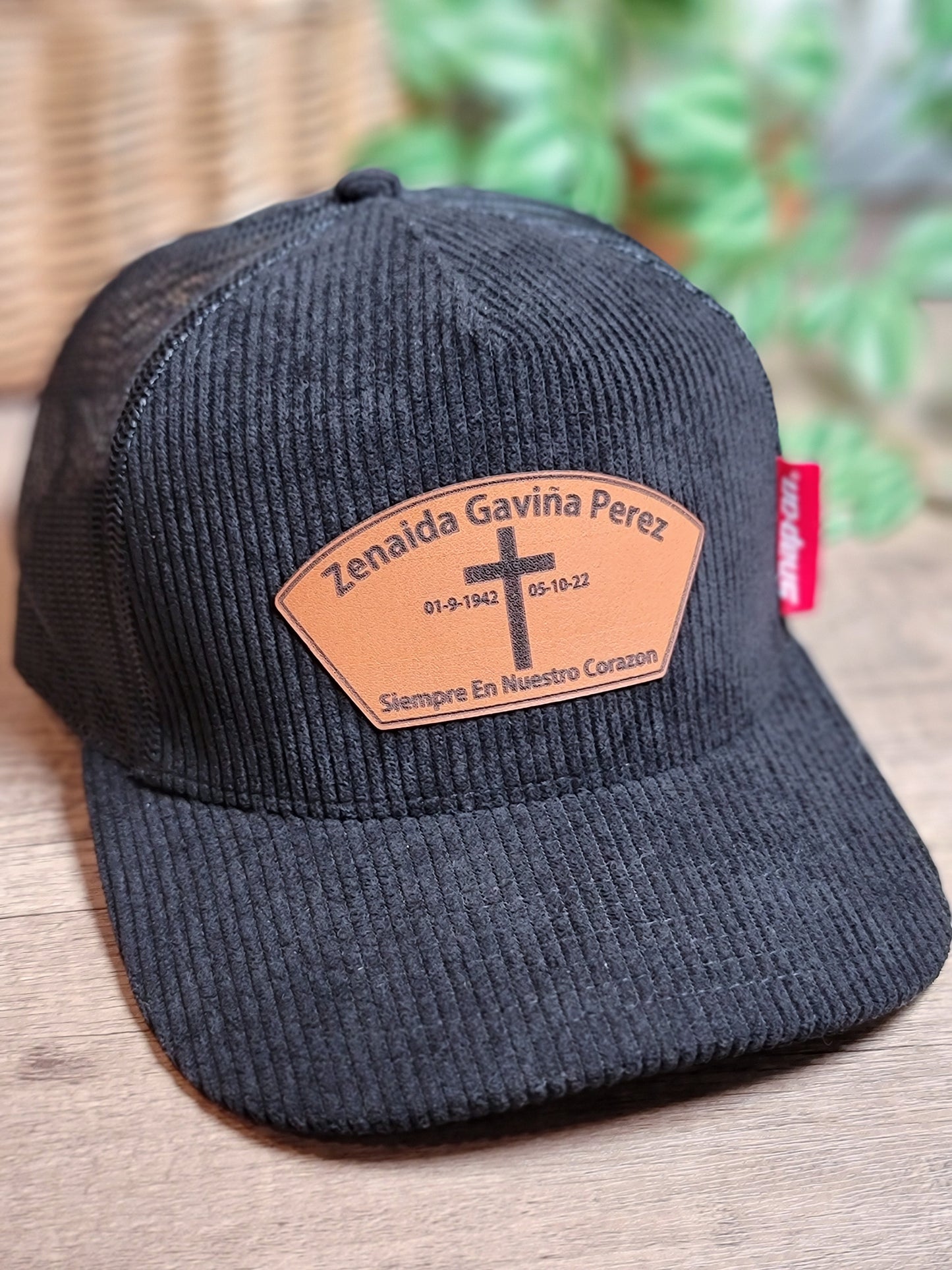 Custom Leather Patch Hats- click for more info