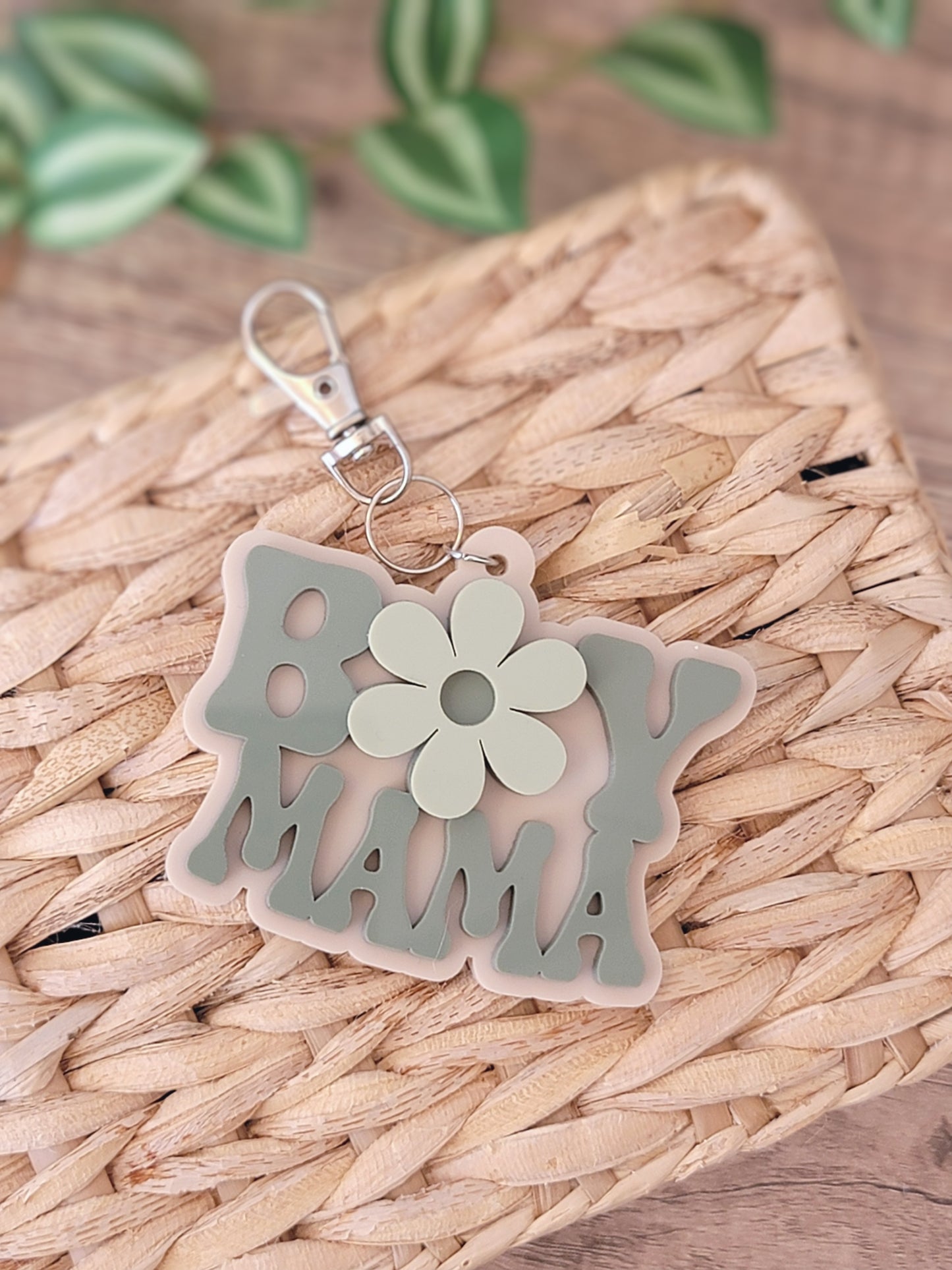 Boy Mama Keychain