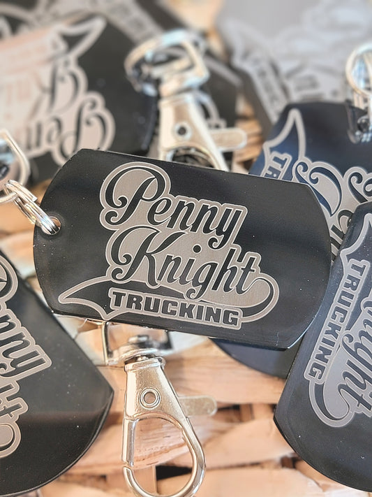 Custom Laser Engraved Stainless Steel Dogtag Keychain | Branded Corporate Gift