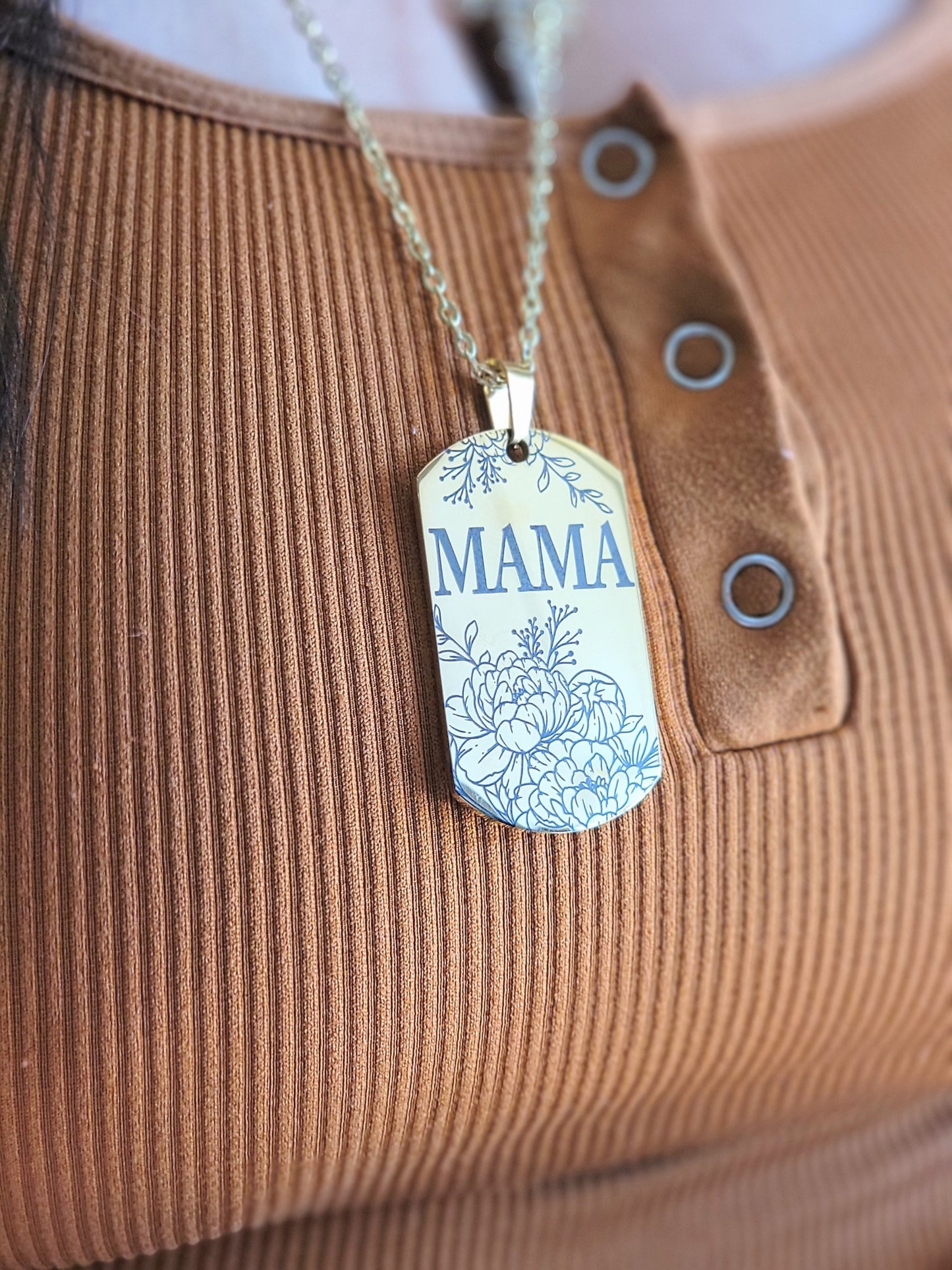 Engraved Dog Tag Pendant/Keychain