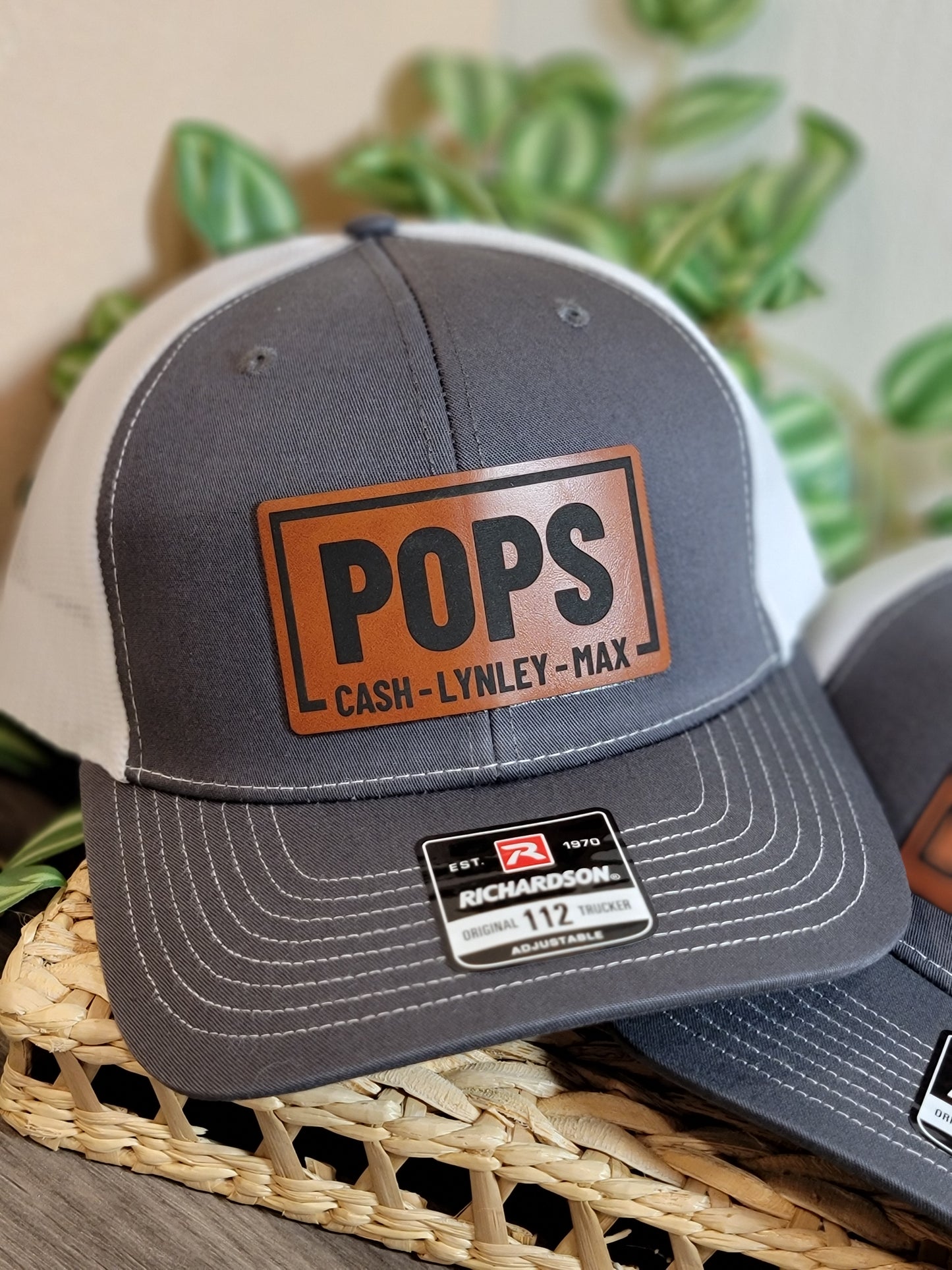 Custom Leather Patch Hats- click for more info