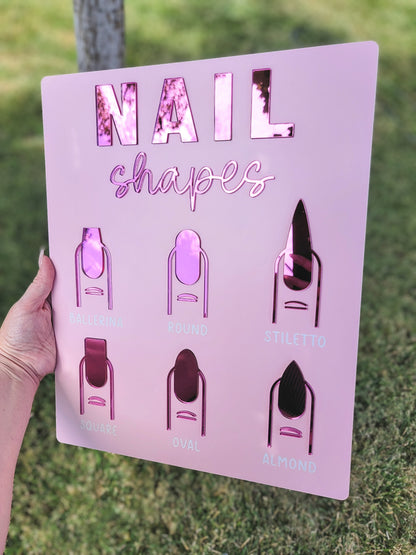 Nail shapes sign — alternate view
