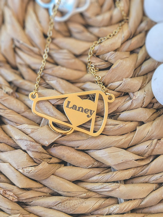 Personalized Megaphone Necklace