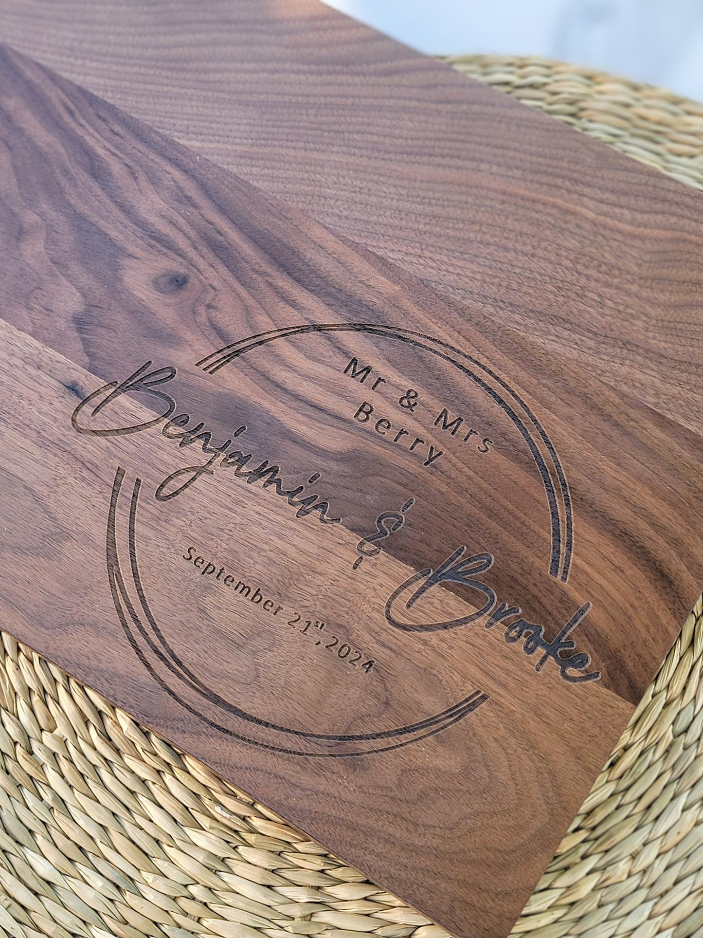 Personalized Walnut Serving Board