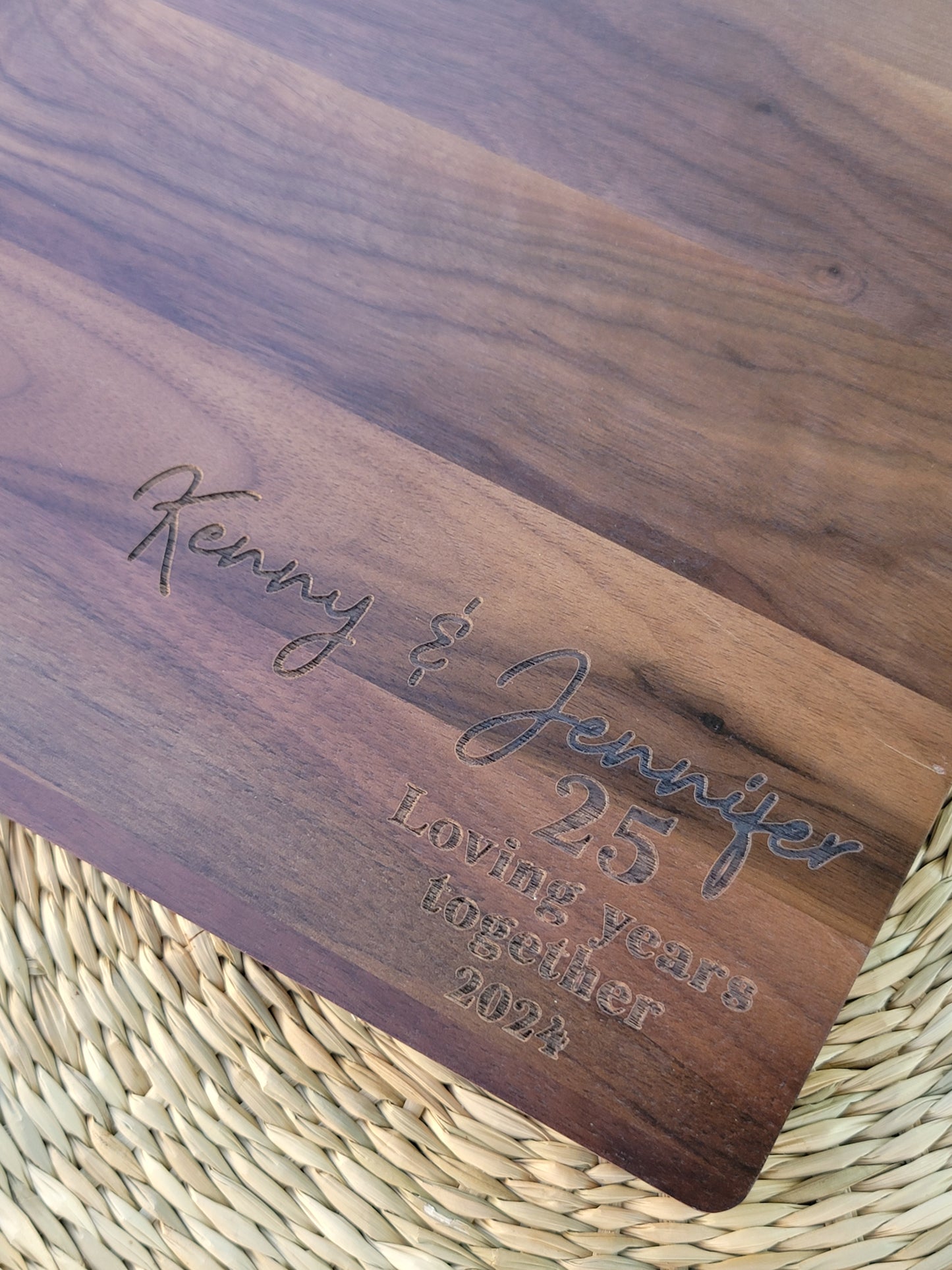 Personalized Walnut Serving Board