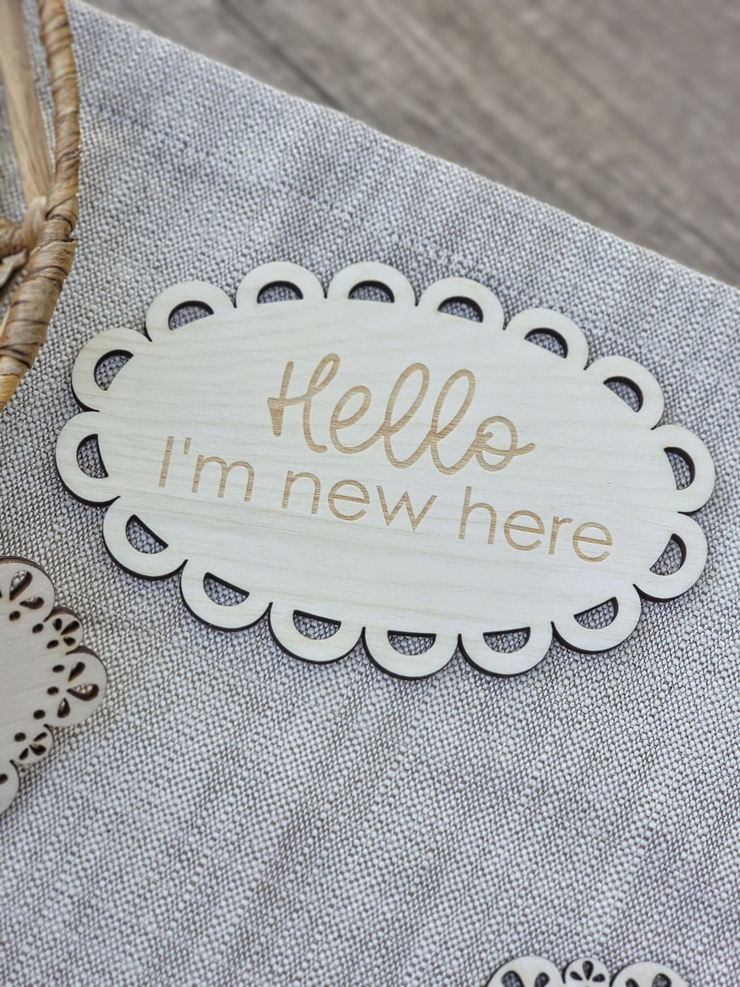 Newborn Photo Props | Scalloped Edge