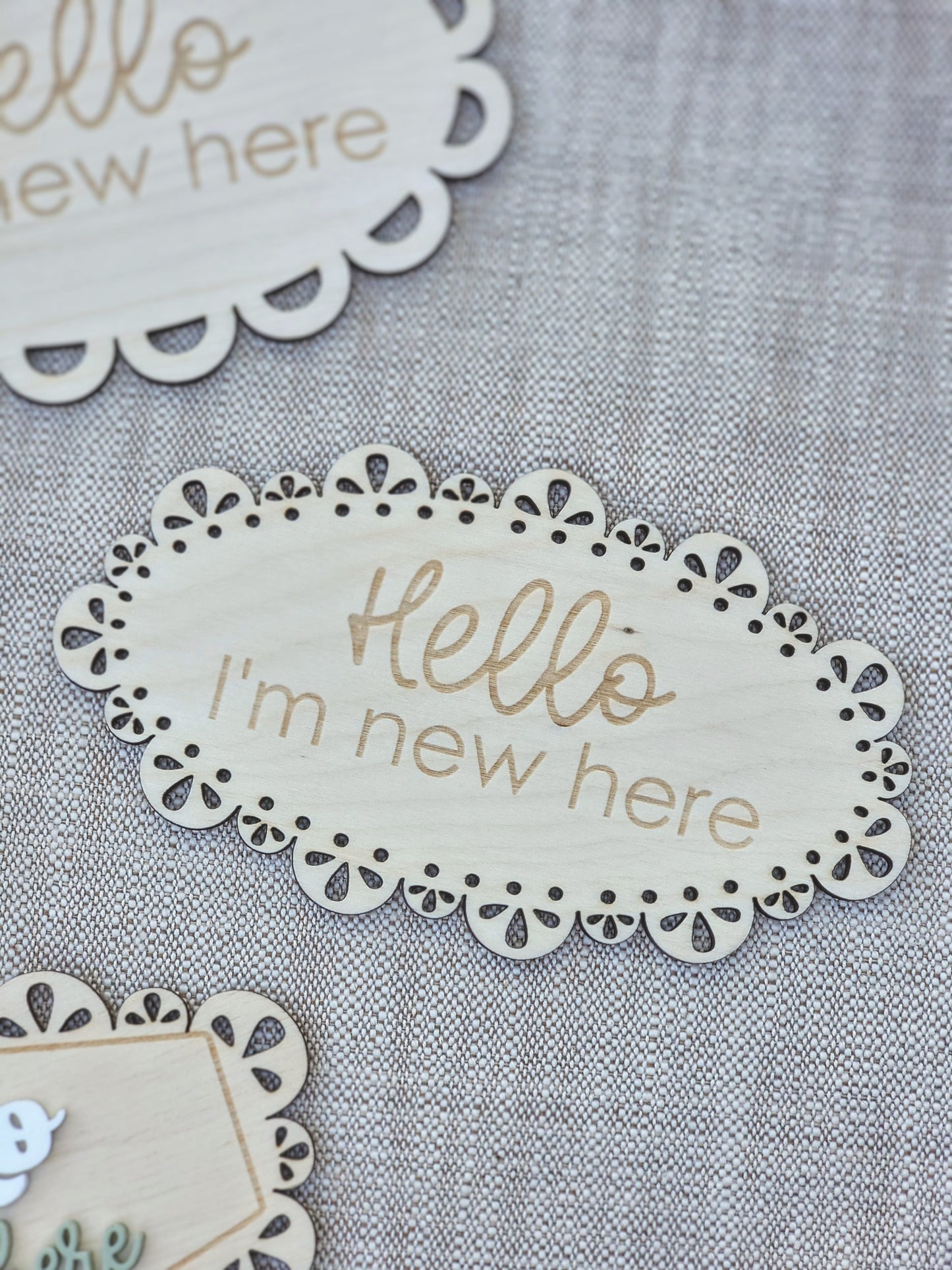 Newborn Photo Props | Scalloped Edge