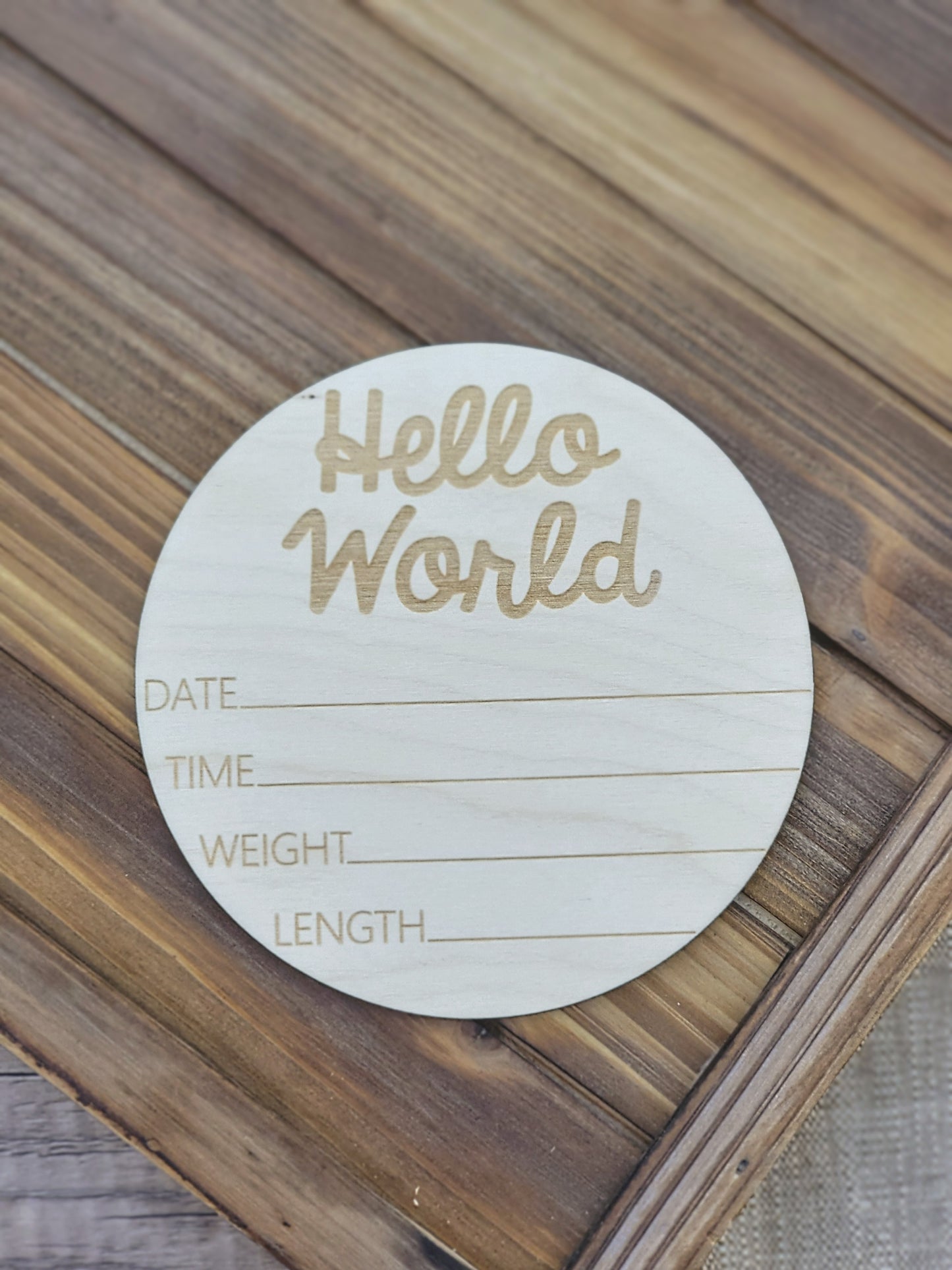 Newborn Photo Props | Engraved