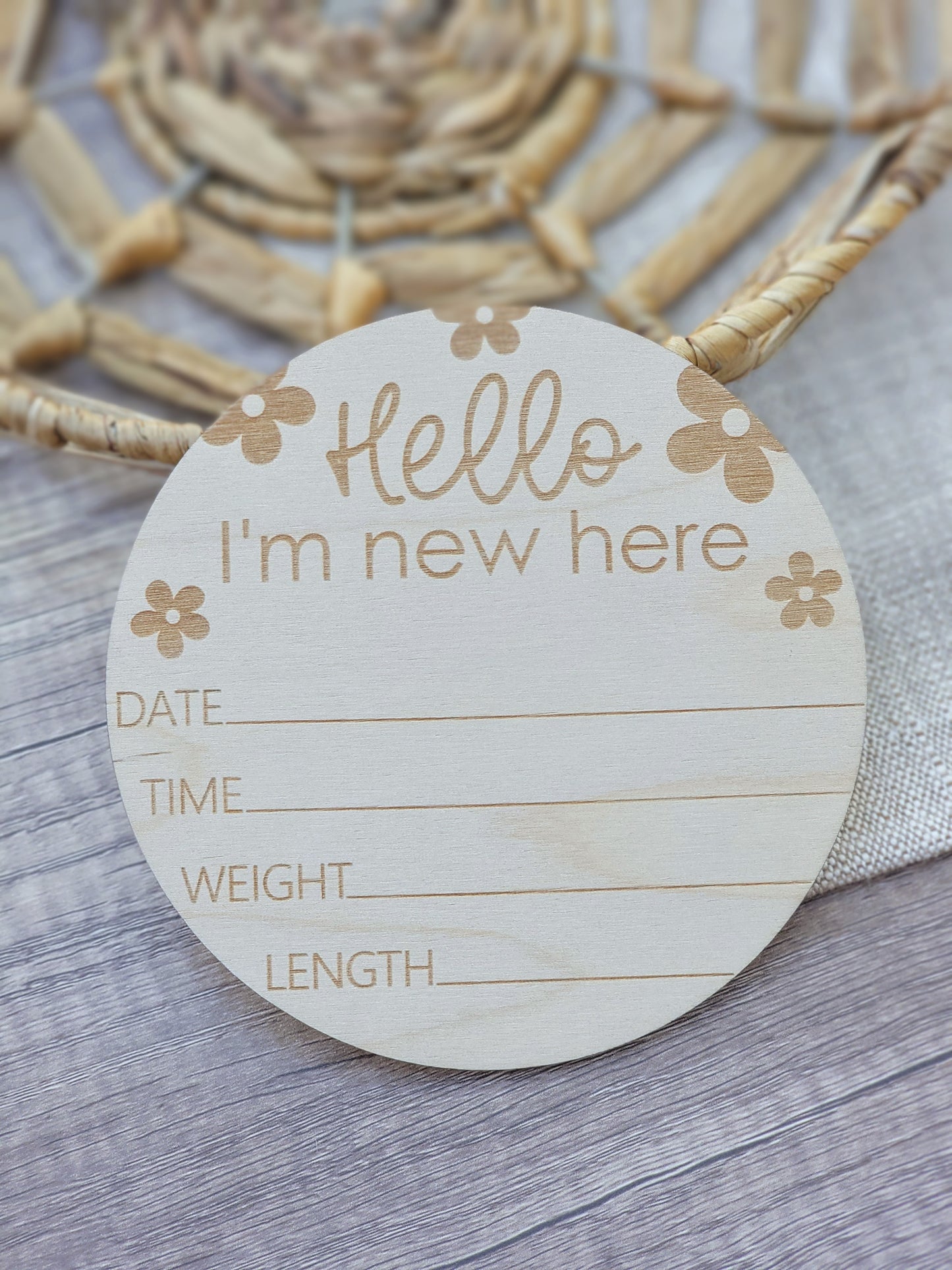 Newborn Photo Props | Engraved