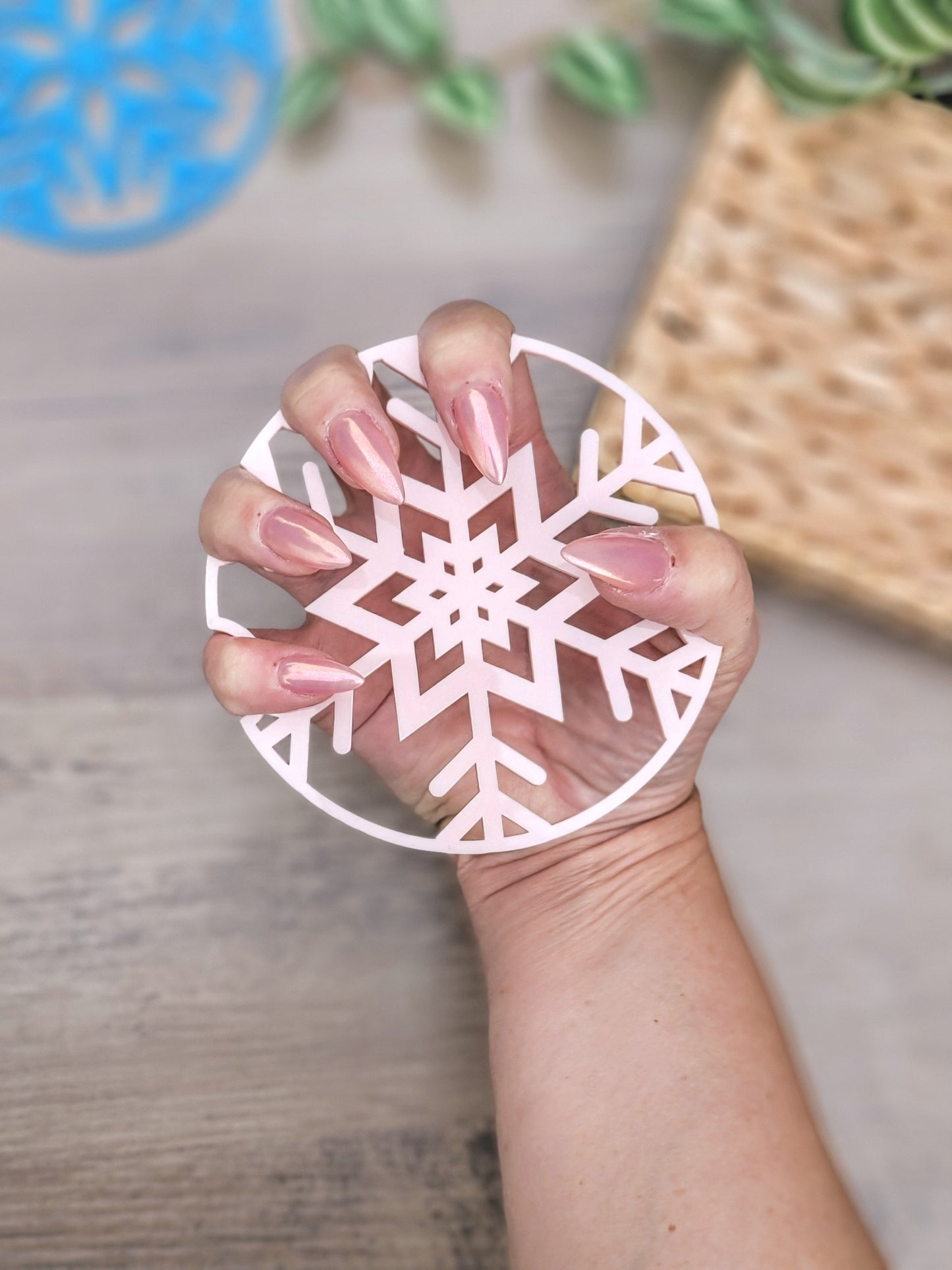 Snowflake Nailfie Prop