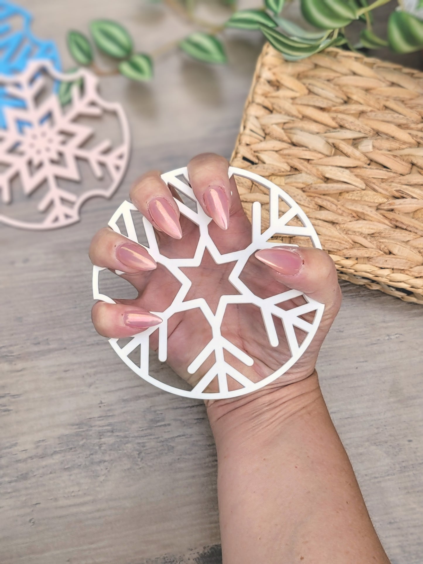 Snowflake Nailfie Prop