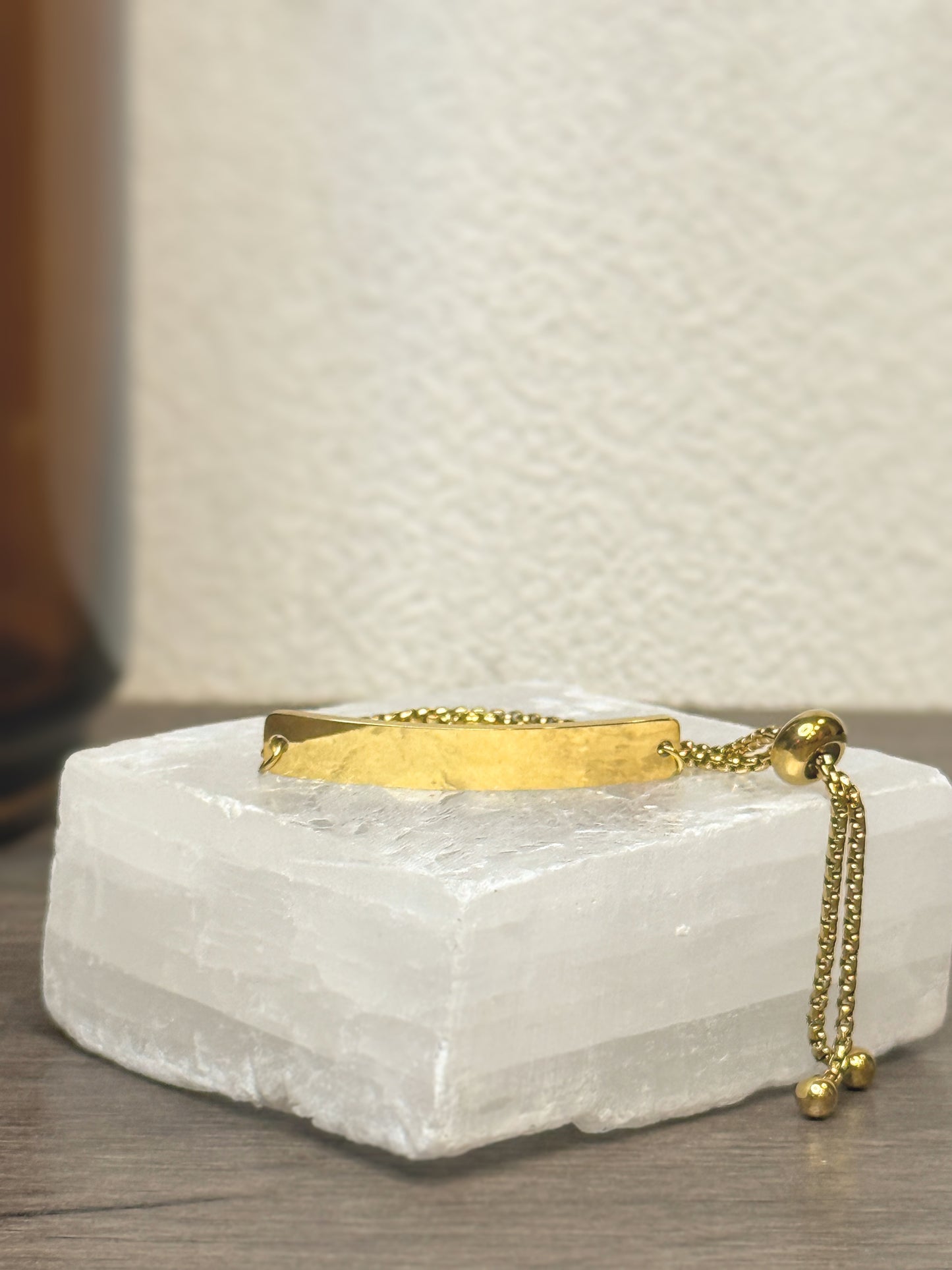 Bar bolo bracelet styled on wrist