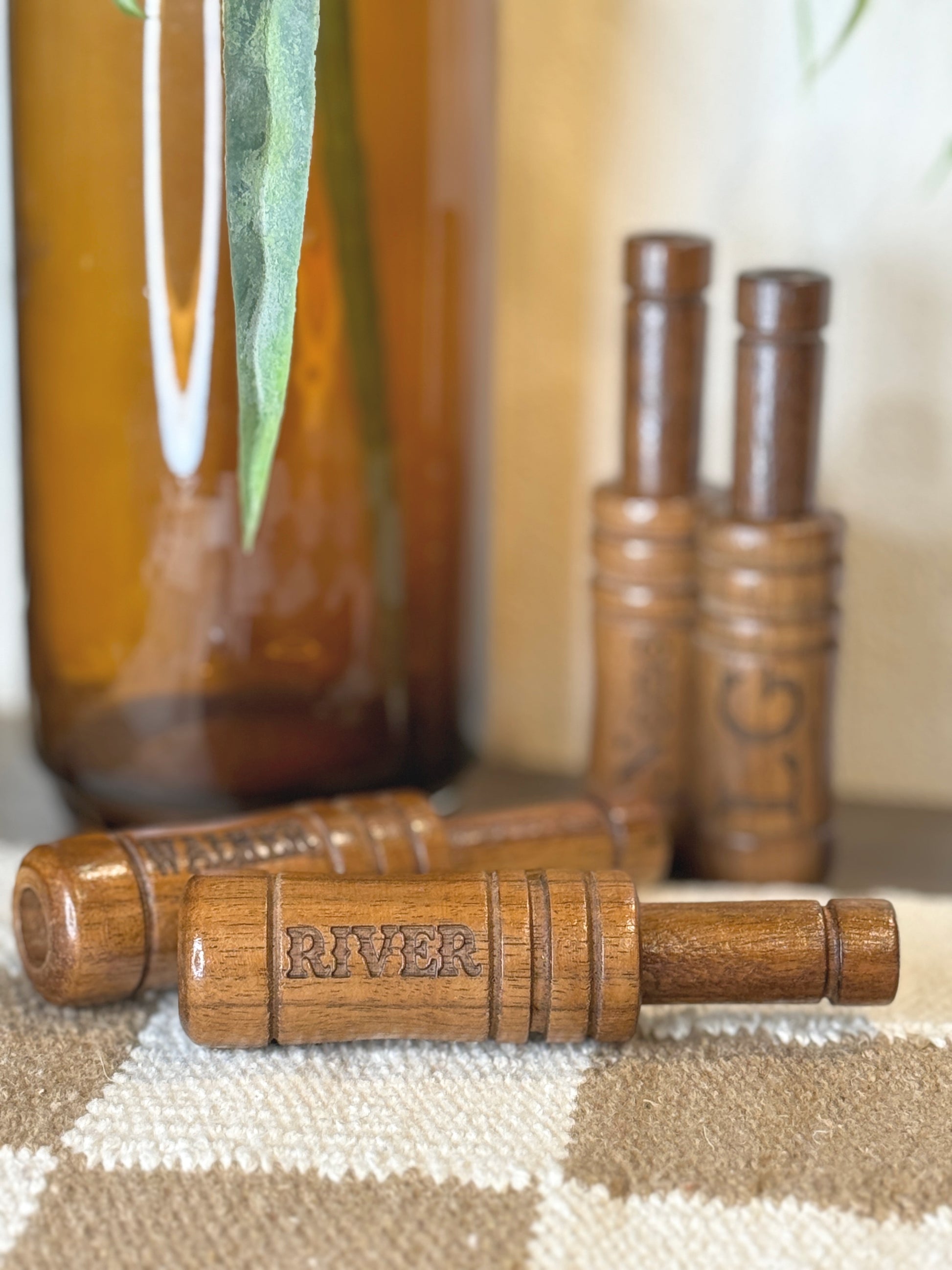 Custom duck call engraved with hunter's name