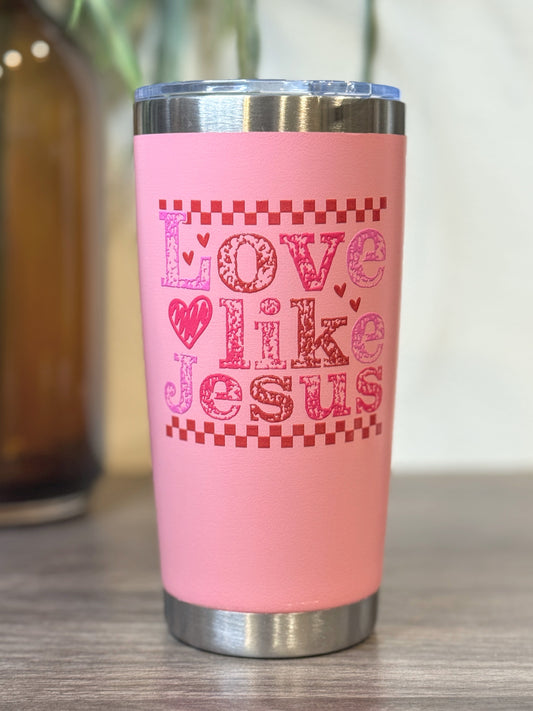Love Like Jesus 20oz engraved tumbler