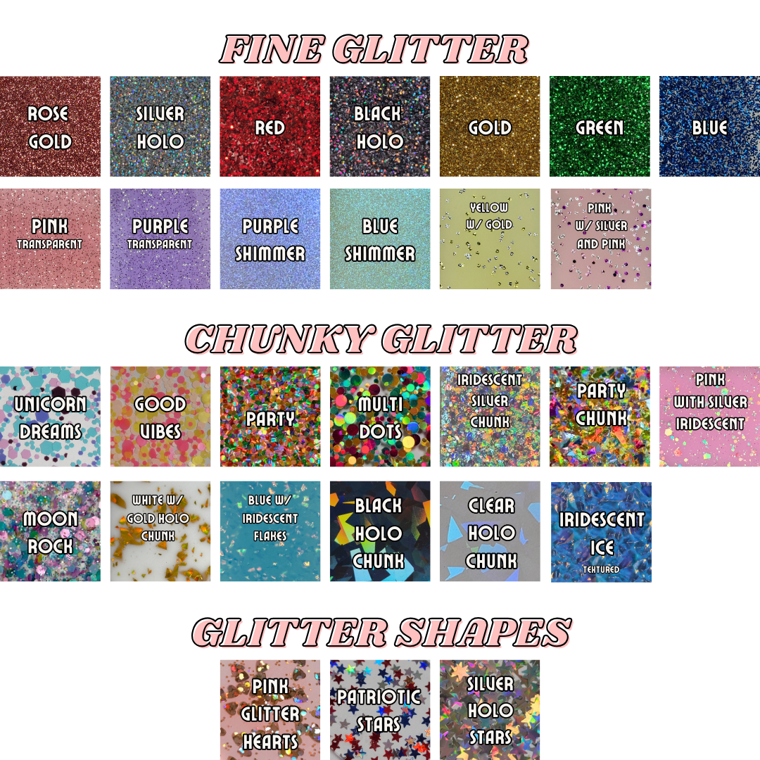 Nail shapes sign — color options