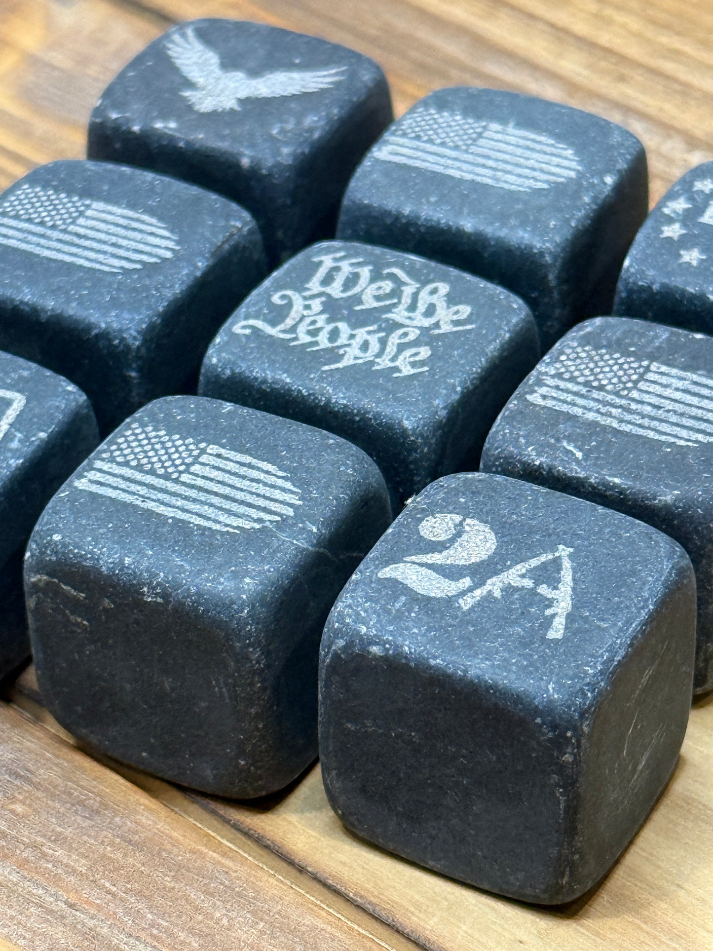 Laser Engraved Whiskey Stones Set | Custom Branded Corporate Gift