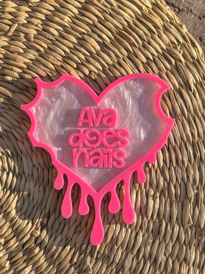 Dripping Heart Nailfie Prop