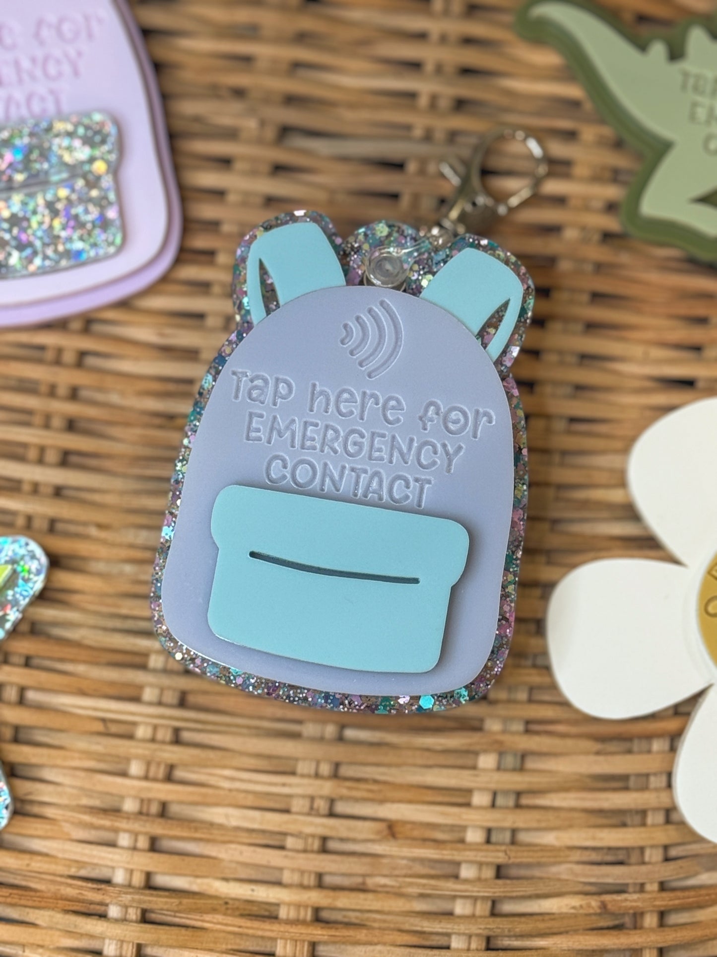 Acrylic NFC Backpack Tag