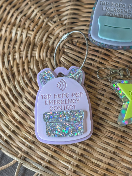 Acrylic NFC Backpack Tag