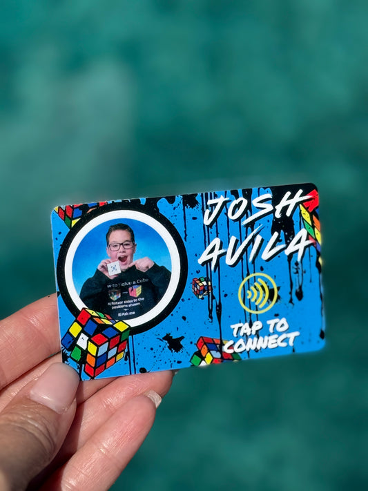 NFC Business Card with Custom Logo | Smart Tap-to-Share Networking Card