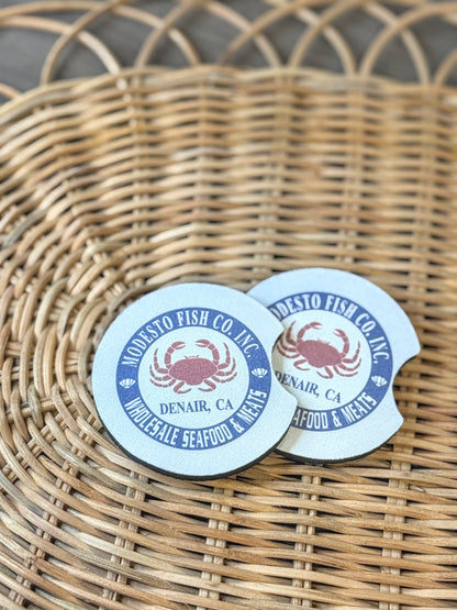 Custom UV Printed Neoprene Car Coasters | Personalized Logo Cup Holder