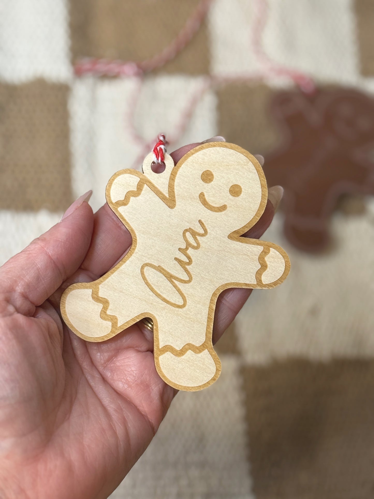 Gingerbread stocking tag - alternate design