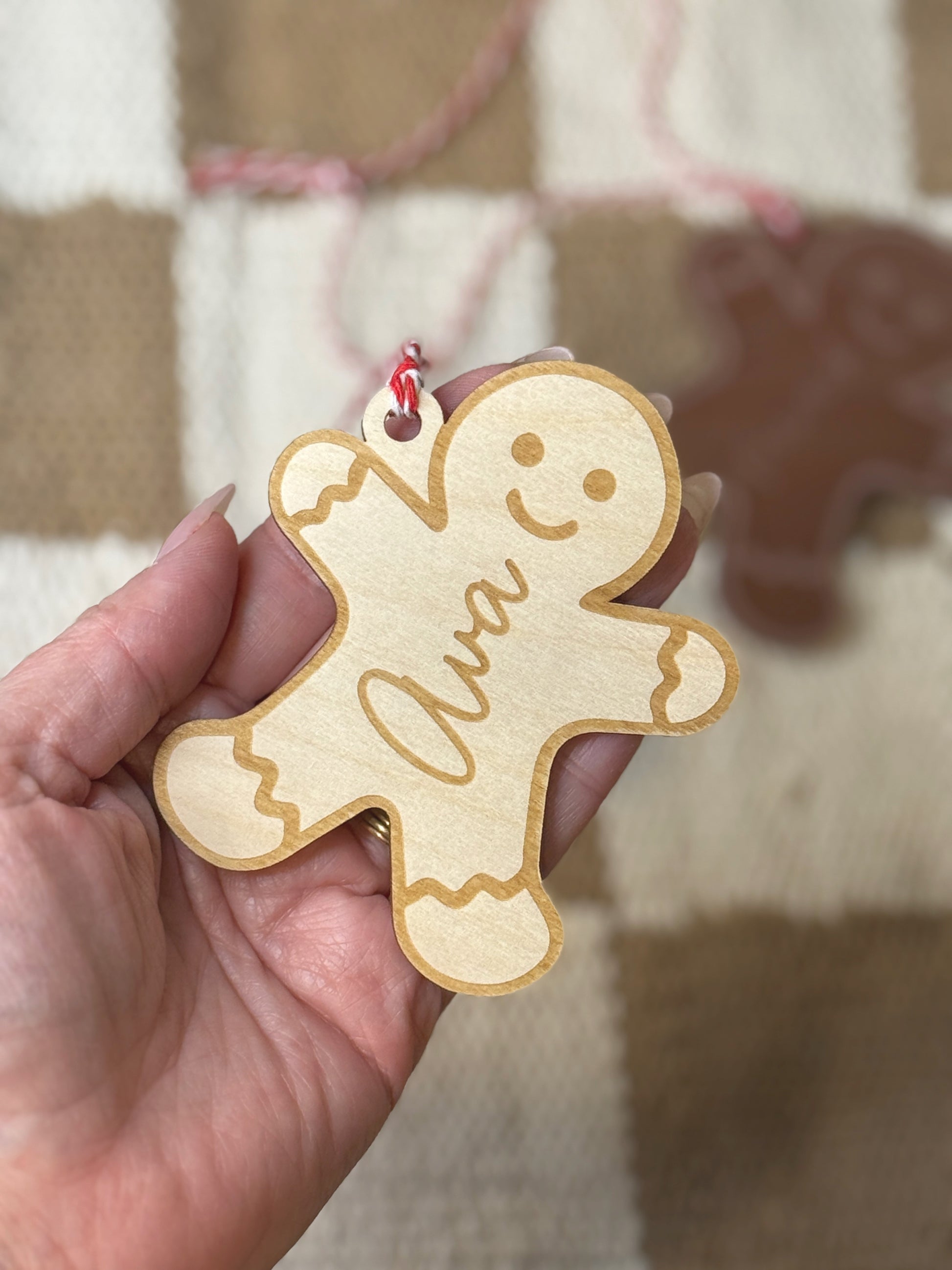 Gingerbread stocking tag - alternate design