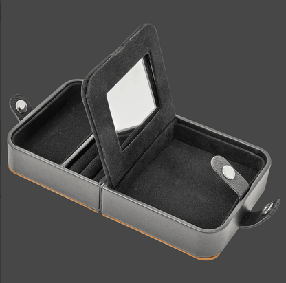 Vegan Leather Travel Jewelry Box Large | Custom Engraved Corporate Gift